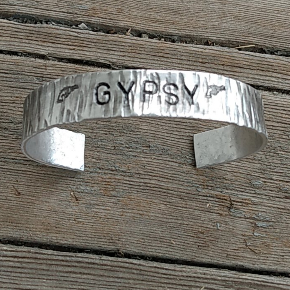 Gypsy Los Angeles silver cuff bracelet